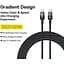 Кабель Baseus Discolor USB-C to USB-C 100w 1m Cluster Black (P10374902111-00) [152045] - мініатюра 6