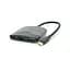 Хаб Voltronic Type-C(тато) пластиковий, HDMI(мама)+USB3.0(мама)+PD(мама), 23cm, Black - мініатюра 2