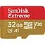 Карта пам'яті SanDisk 32GB microSD class 10 UHS-I U3 V30 A1 Extreme (SDSQXAF-032G-GN6AT) - мініатюра 2