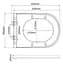 Унитаз подвесной Mixxus Premium Ellipse-0309-T1 gray 530x360x350 мм система смыва Tornado 1.0 MP6655, Графит - миниатюра 2