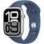 Смарт-часы Apple Watch Series 10 GPS 46mm Silver Aluminum Case with Denim Sport Band M/L (MWWM3) [114975] - миниатюра 1