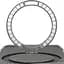 TPU+PC чохол Metal Buttons with MagSafe Carbon Ring для Apple iPhone 17 Pro (6.3) Сірий - мініатюра 2