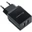 Сетевое зарядное устройство Florence 2USB 2A Black (FL-1021-K) - миниатюра 1