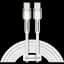 Кабель Baseus Cafule Metal USB-C to USB-C 100W 2m White (CATJK-D02) [71409] - мініатюра 1