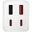 МЗП Baseus GaN6 Pro OS 65W (2USB-A/2C) + кабель Type-C to Type-C (P10162701) White - мініатюра 3