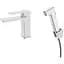 Смеситель для раковины Qtap Gemini (с гигиеническим душем) QTGEM272CRW45691 Chrome/White - миниатюра 1