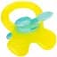 Силіконовий прорізувач Nuby, жовтий з блакитним (6826yllwbluear) - мініатюра 1