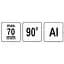 Тиски угловые 90° Yato 150х150мм (YT-65136) - миниатюра 6