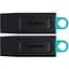 Флеш накопичувач USB 64Gb Kingston DataTraveler Exodia чорний/Teal USB 3.2 Gen 1 2 шт у комплекті (DTX/64GB-2P) - мініатюра 1