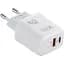 Зарядний пристрій Celebrat C-H3 Type C + USB QC3.0 20W Charger White - мініатюра 2