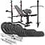 Набор Hop-Sport Strong 106кг со скамейкой HS-1065 - миниатюра 1