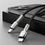Кабель Baseus Cafule Metal USB-C to Lightning PD 20W 0.25m Black (CATLJK-01) [78966] - мініатюра 6