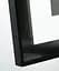 Дзеркало Dusel DE-M0061S1 Black 75x120 см з годинником, Чорний - мініатюра 2
