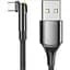 Кабель Essager Universal USB Type-A to USB Type-C 180 Rotate 3A 2 м Black (EXCT-WXA01) - миниатюра 1
