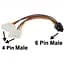 Кабель живлення для відеокарти 6-pin to 2x4-pin F Molex (S0111) - миниатюра 3