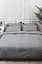 Комплект постельного белья Moon&Star Satin Stripe Stripe Gray полуторный евро 160х220 наволочки 2х50х70 - миниатюра 2