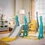 Детский игровой комплекс Mealux Ariel Yellow/Blue/Grey (KD-B252 Yellow/Blue/Grey) - миниатюра 4
