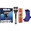 Уцінка. Подарунковий набір Gillette Fusion 5: станок для гоління чоловічий Proglide Flexball з 2 змінними картриджами + гель для гоління для чутливої шкіри 200 мл + шкарпетки - мініатюра 1