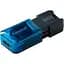 USB флеш-накопичувач Kingston DataTraveler 80 M 128GB USB-C 3.2 Gen 1 Blue/Black [DT80M/128GB] [90937] - мініатюра 2