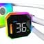 Система водяного охолодження MONTECH HyperFlow Digital 360 White [151308] - мініатюра 5
