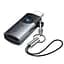 Перехідник Hoco UA46A Lightning Male to Type-C Female Metal gray - мініатюра 3