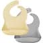 Нагрудник MinikOiOi Basics силіконовий, Powder Grey (101020065) 2 шт. - мініатюра 1