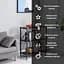 Стелаж Wall Sticker SW-00002097 мобільний триярусний універсальний розкладний з нержавіючої сталі 89х72х34 см чорний - мініатюра 7