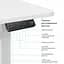 Геймерский стол OfficePro ODE1880W з електрорегулюванням висоти (ODE1880W) - миниатюра 6