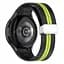 Браслет Cls-line для Samsung Galaxy Watch 6 Classic 43mm 6 Classic 47mm - черно-зеленый ширина крепления 20мм силикон Watchbands (W15-8WB29765195) - миниатюра 2