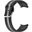 Ремешок для Samsung Galaxy Watch 4 44mm - черно-серый ширина крепления 20мм силикон Watchbands D2 (W17-3WB12225125) - миниатюра 1