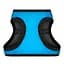 Шлея для собак м'яка Waudog Clothes з QR паспортом, Colors of freedom, XS4, В 36-39 см, С 26-28 см - мініатюра 3