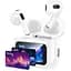 Беспроводные наушники Hoco EW81 Elegant true wireless touch screen BT headset, BT5.4, 30mAh, 300mAh, 4h, white - миниатюра 1