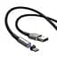 Кабель Baseus Zinc Magnetic Cable USB for Micro USB 1.5A 2m Black (CAMXC-I01) - миниатюра 3