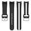 Ремешок для Samsung Galaxy Watch 4 Classic 46mm - черно-белый ширина крепления 20мм силикон Watchbands D2 (W17-1WB40151999) - миниатюра 4