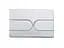 Панель змиву Koer KT-0604-01 240x160x10mm пластикова, кнопка закруглена KR5323, Хром - мініатюра 3