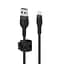 Кабель Belkin USB-A > Lightning зарядка/синхронизации 1м, плетеный, силиконовый, с ремешком на ма teh0013622 - миниатюра 7