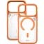TPU+PC чохол Blueo Frosted Heat Dissipation Stand with MagSafe для Apple iPhone 17 Pro Max (6.9) Помаранчевий / Orange - мініатюра 3