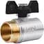 Кран кульовий Thermo Alliance Base 1" ВЗ прямий, нікель, PN30, метелик SD607W25 - мініатюра 1