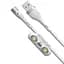 Кабель Baseus Zinc Magnetic Safe Cable USB to Type-C/Lightning/MicroUSB 5A 1m CA1T3-B02 White 1m - мініатюра 1