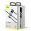 Кабель Baseus Special Data Cable Hub для Backseat (USB to iP+Dual USB) CALHZ-01 Black - миниатюра 4