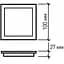 Світлодіодний світильник Eurolamp LED Glass Downlight квадратний 6W 4000K (LED-DLS-6/4(glass) - мініатюра 3