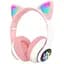 Беспроводные детские наушники Cat Ear VZV-23M Bluetooth с кошачьими ушками розовые - миниатюра 1