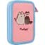 Пенал Yes Pusheen HP-01 твердый двойной голубой с персиковым (533549) - миниатюра 5