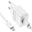Адаптер мережевий HOCO Leisure Micro USB Cable single port charger C106A комплект зарядний білий - мініатюра 4