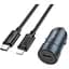 Зарядное устройство HOCO HOCO Z57 Glorious single-port USB -C PD30W + cable USB-C Metal Gray (6942007633062) - миниатюра 1