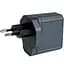 Зарядний адаптер Remax RP-U108 65W 1A+2C швидка зарядка GaN RP-U108 2xType-C + 1xUSB-A Чорний - мініатюра 1