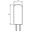 Світлодіодна лампа Eurolamp LED, G4, 2W, 3000K, 12V (LED-G4-0227(12)) - мініатюра 3
