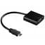 Перехідник mini HDMI M to VGA F 0.3m 4K/2K black Voltronic (YT-C-mnHDMI(M)/VGA(F)-B) - мініатюра 1