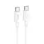 Кабель Hoco X96 Hyper USB-C to USB-C швидкісний 60 W білий - мініатюра 1