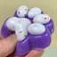 Сквіш антістрес UFT Squish Cat Paw Fluffy 6 Пухнаста лапка Purple - мініатюра 5